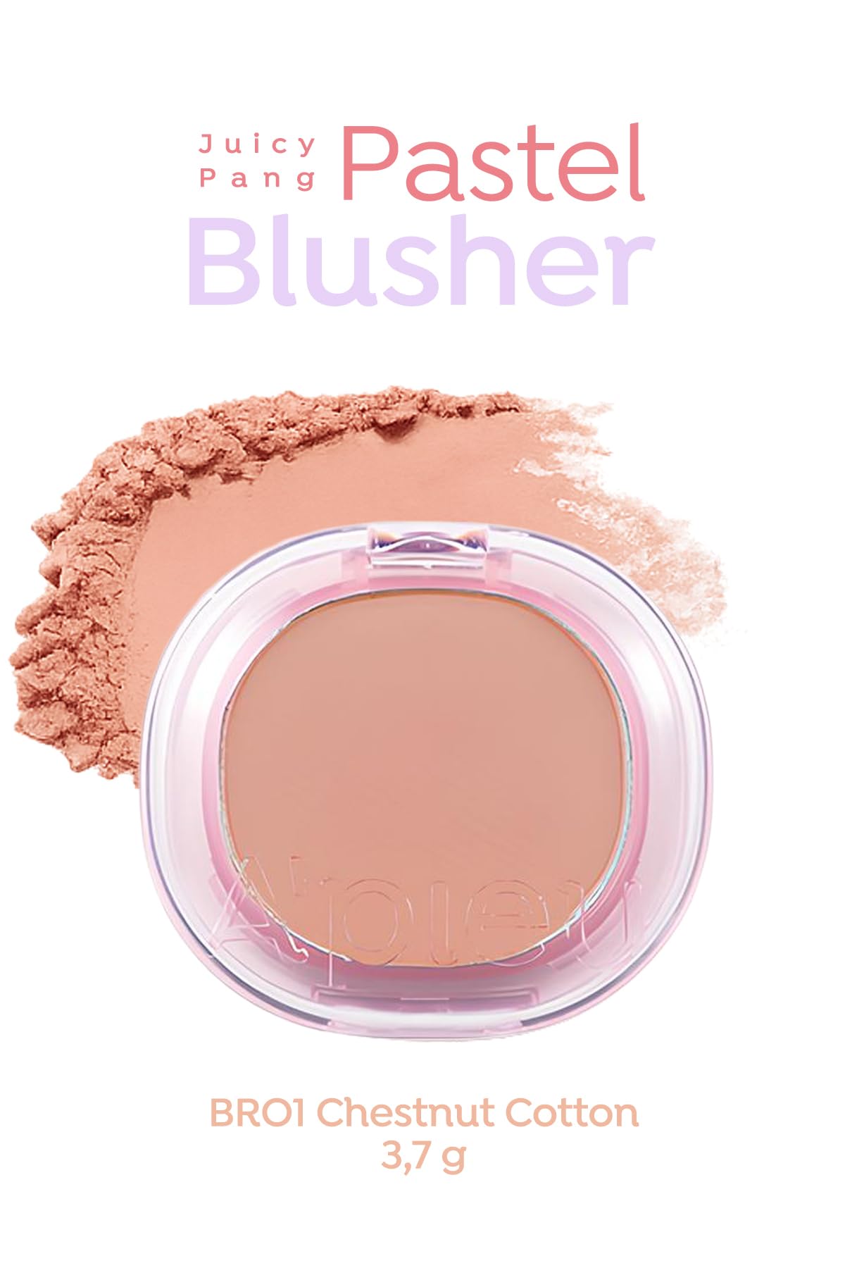 MISSHA Cilde Yumuşak Ve Doğal Renk Veren Pastel Tonlarda Allık Apıeu Juicy-Pang Pastel Blusher (Br01) Br01 Chestnut Cotton