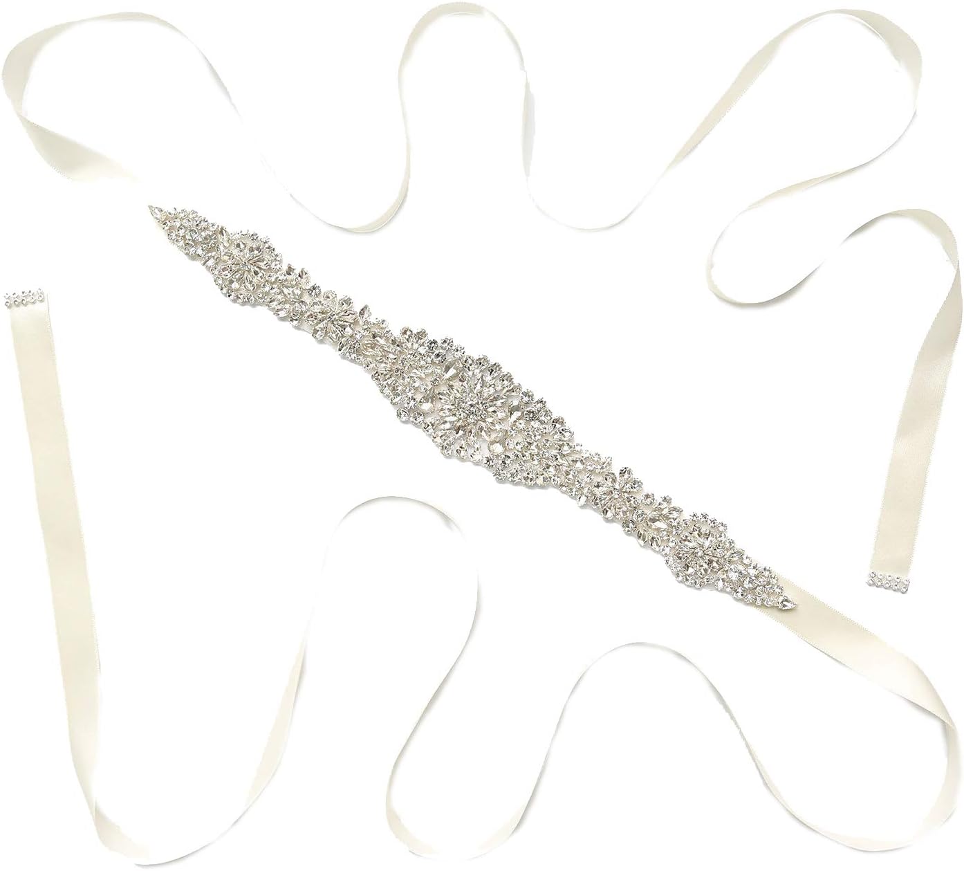 Lauthen.SRhinestone Sash Belt for Wedding Bride/Baby Shower Dress