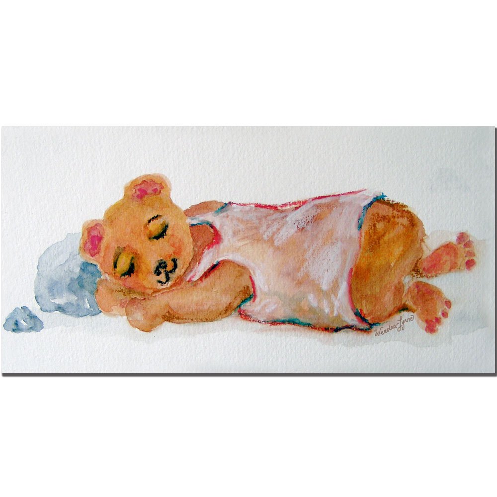 Amazon｜Trademark Art Nap Time キャンバスアート Wendra 12 by 24