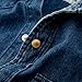 Flint and Tinder Men's Bone Button Western Shirt, Long Sleeve Denim Button-Up with Snap Buttons X-Large