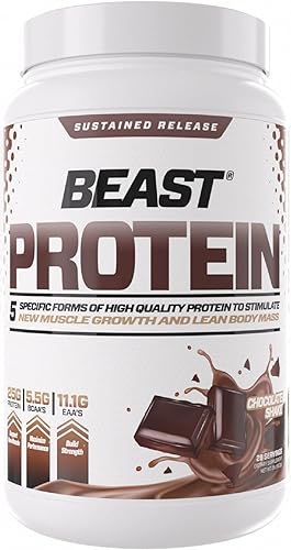 Beast Sports Nutrition Beast Protein 088oz de proteína de 5 fuentes diferentes de proteínas para músculo magro incluyendo concentrado de suero y