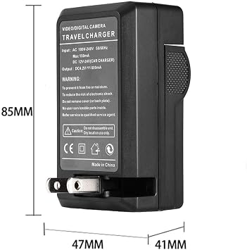 Battery Charger for Sony DCR-SR42, DCR-SR45, DCR-SR46, DCR-SR47, DCR-SR48 Handycam Camcorder