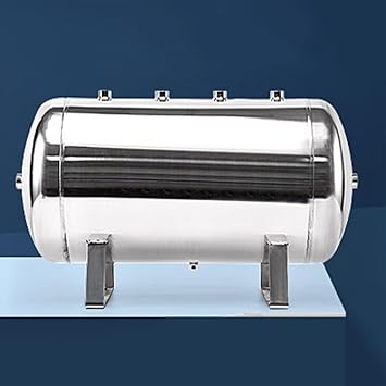 LZMZMQ Air Tanks Portable 5gallon/1Gal/2Gal/8Gal/10Gal/13Gal, Stainless Steel Gas Tank for Inflatables, Air Compressor Storage Tank with Drain Valve3 pcs,50L/13.2Gal/72x40x52cm