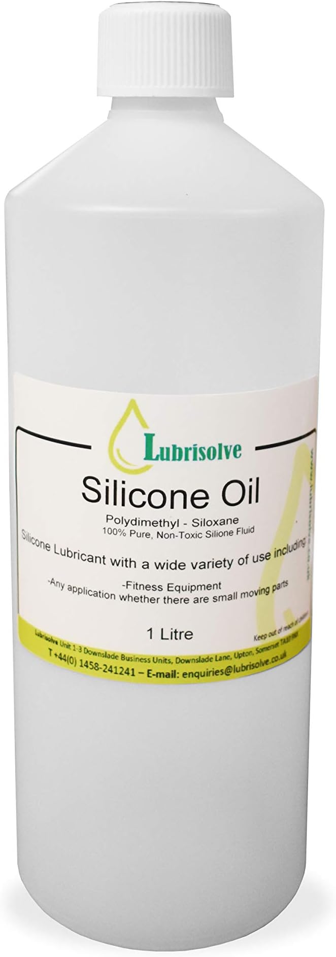 Silicone Oil 100% Pure Clear & Non-Toxic Use for Fitness Equipment, Moving Parts (1 litre)