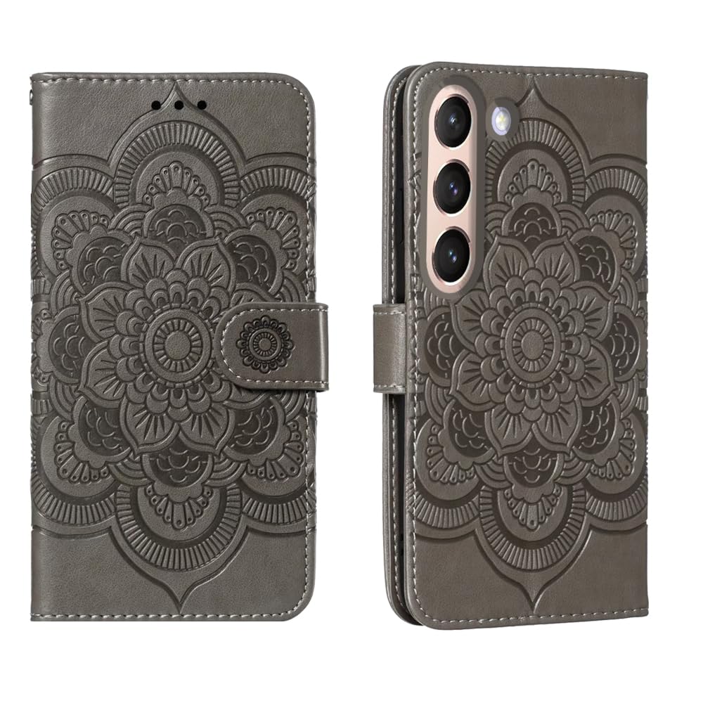 shingtomua for Samsung Galaxy S21 Plus 5G (Not fit S21) 6.7'' Case Wallet with Card Holder Kickstand Magnetic Soft Leather Flip Fold Case for Samsung S21+ Plus 5G Cover (Gray)