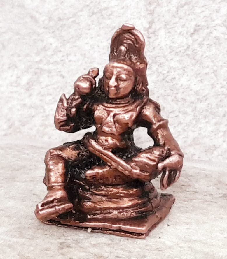 Image of Sastha Murti Copper Bhagwan Ji Idol - 1 in - Pack of 1