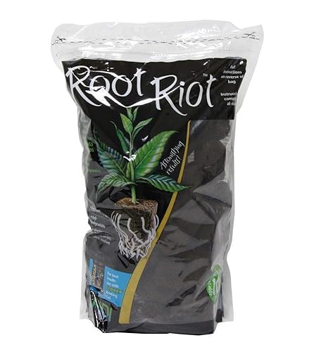 Root Riot Cubos de repuesto - Tapones de inicio humedecidos con semillas orgánicas - Paquete de 500
