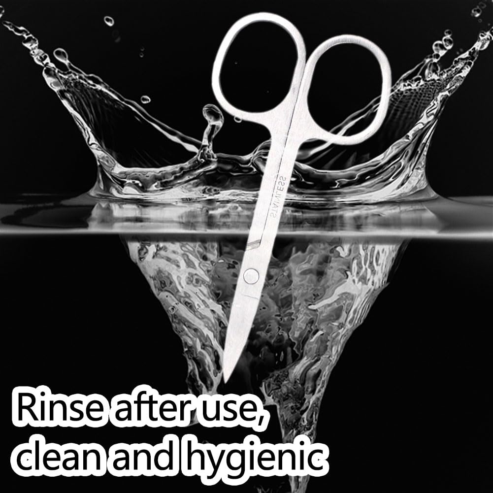 Ciseaux à Ongles Professionnels Acier Inoxydable Multifonctionnel pour Manucure, Sourcils, Pédicure et Taille de la Barbe
