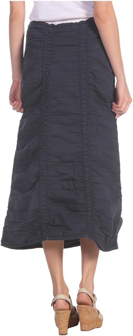 XCVI Stretch Poplin Double Shirred Panel Skirt - Image 3