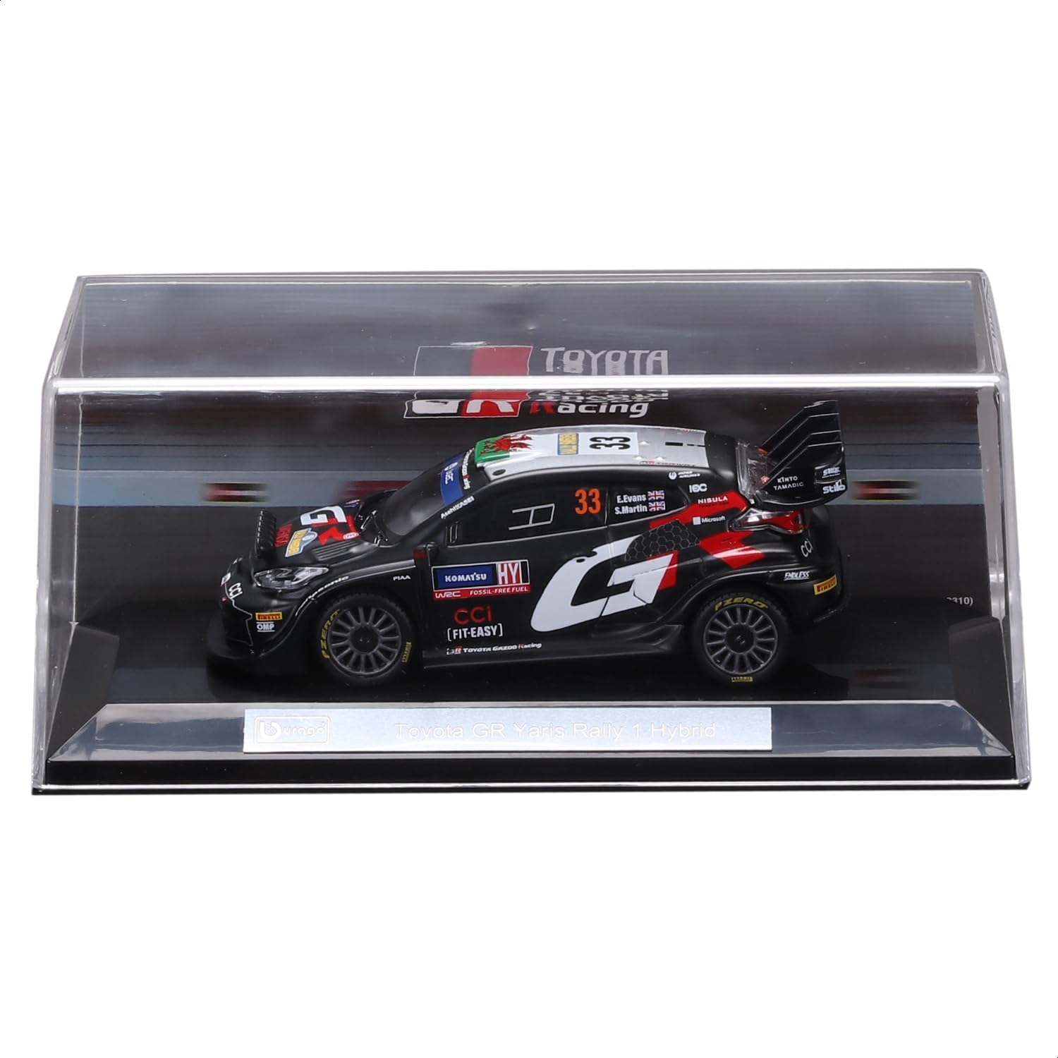 Toyota Gazoo Racing WRC Yaris Rally 1 Hybrid, 1:43 Scale Diecast