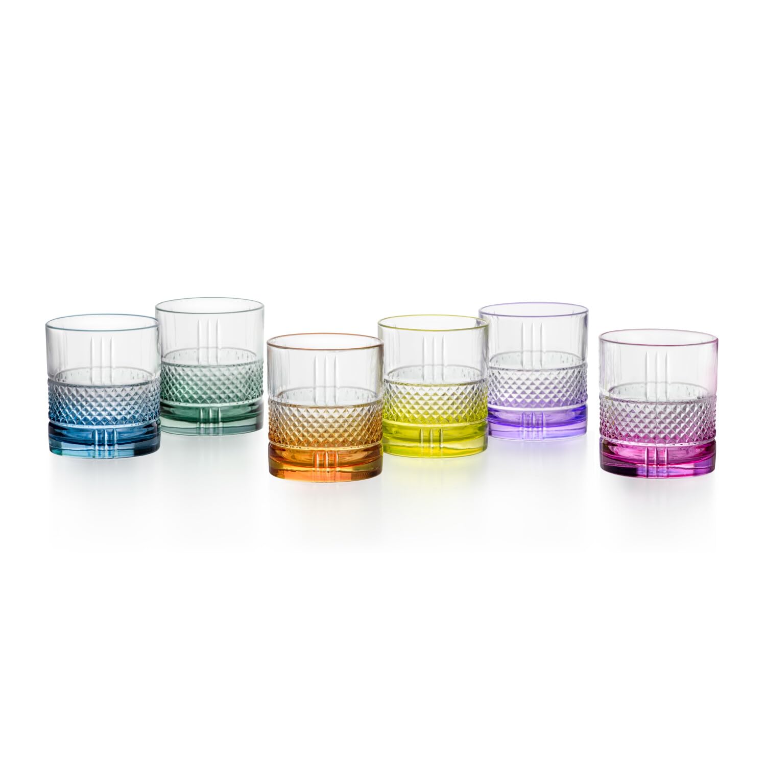 RCR Brillante Set 6 Bicchieri in Vetro Colorati cl34, 1453634