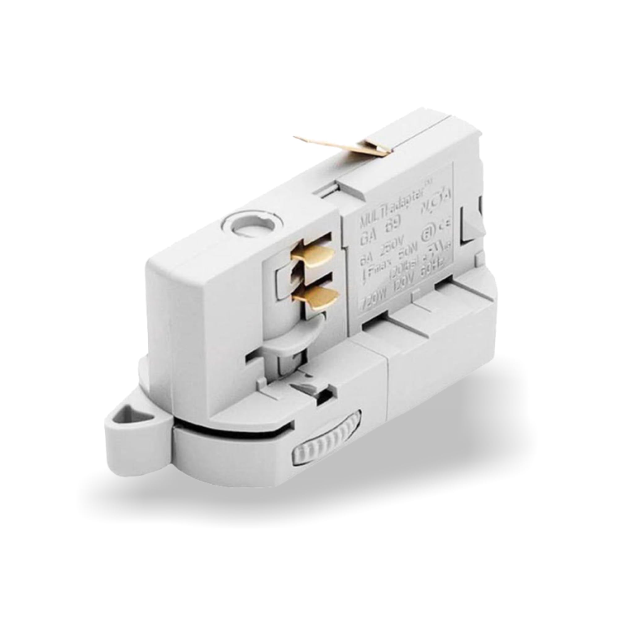 MULTI-adapter Universaladapter GA69 für 3-Phasen Stromschienen zur Leuchtenabhängung/Strahlerumbau | versch. Ausführungen. (Weiß)