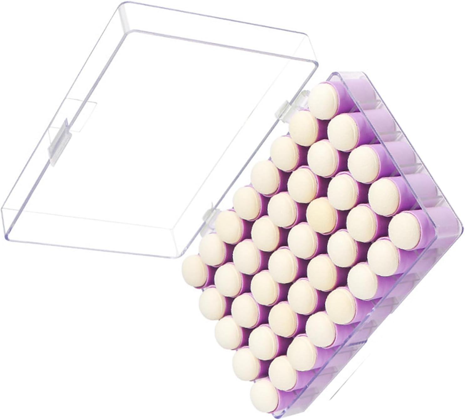 40Pcs Finger Sponge Daubers with Case Art Painting Sponge for Painting Card Making Scrapbooking Finger Daubers for Crafting