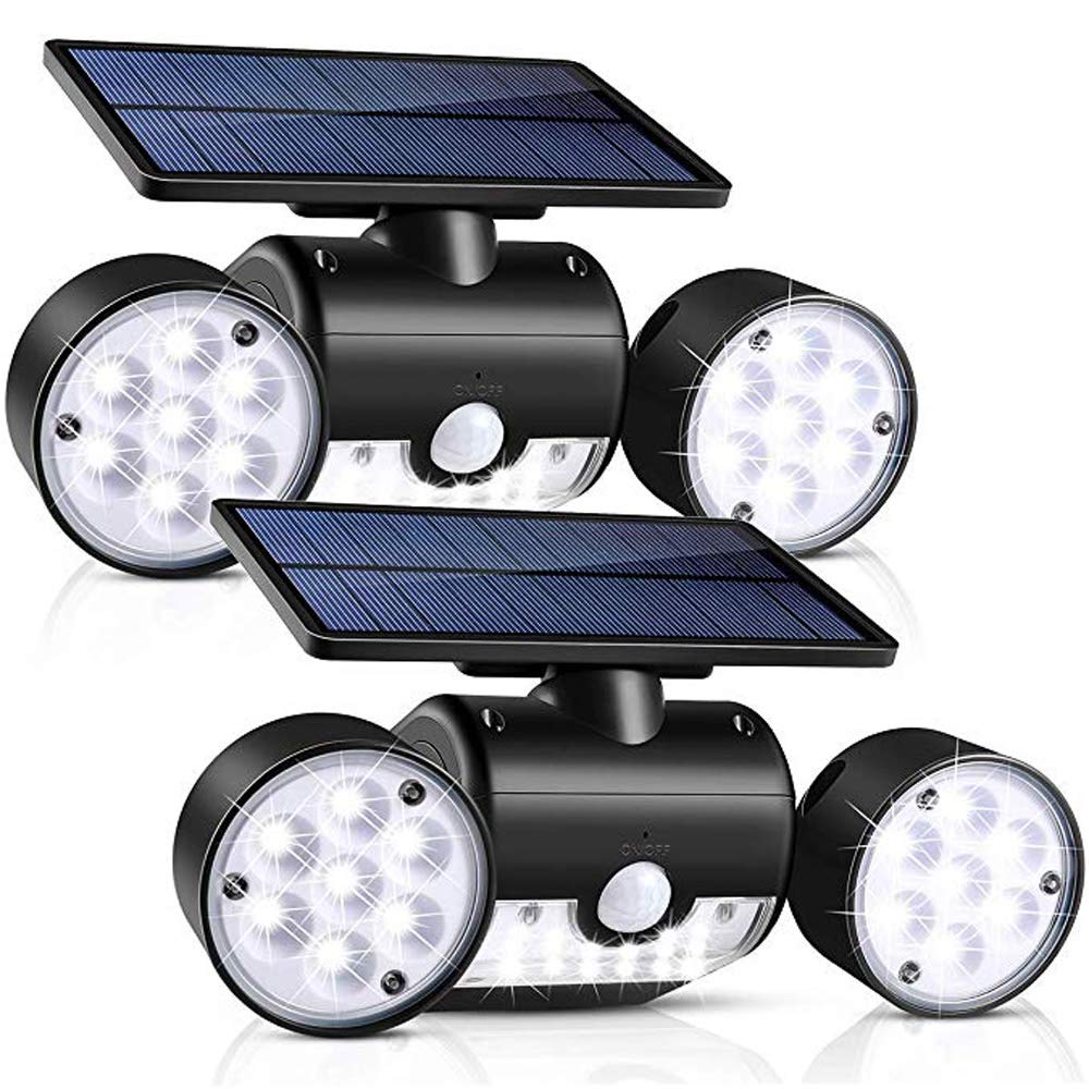 Solar Lights Outdoor with Motion Sensor, 2500LM 167 LED Security Lights with Remote Control, 270° Wide Angle Flood Wall Lights with 3 Modes, LED Flood Light for Garage Yard Entryways Patio