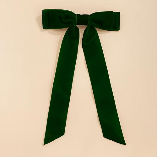 Miniatura 6 de LEEQE Cinta de terciopelo verde oscuro de 1 pulgada x 25 yardas de tela para decoración de coronas de Navidad, adornos hechos a mano, envoltura de