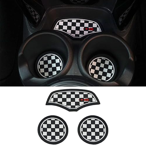 Miniatura 8 de Mini F55 F56 - Portavasos para automóvil, juego de 3 posavasos antideslizantes, caja de almacenamiento de silicona a prueba de golpes para Mini