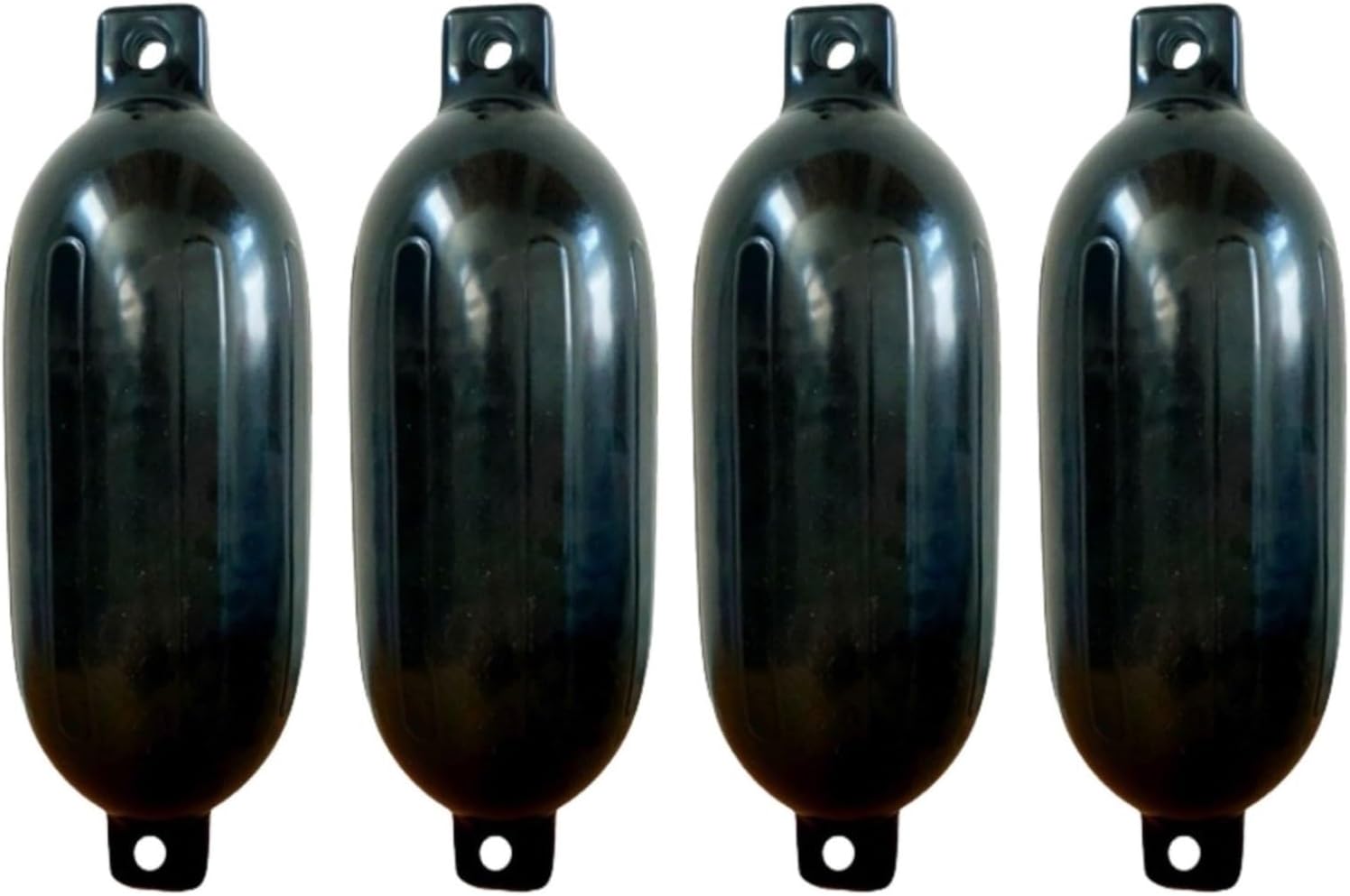 Boat Fenders 4 Pack, Inflatable Marine Boat Bumpers with 4 Ropes Buoy for Docking