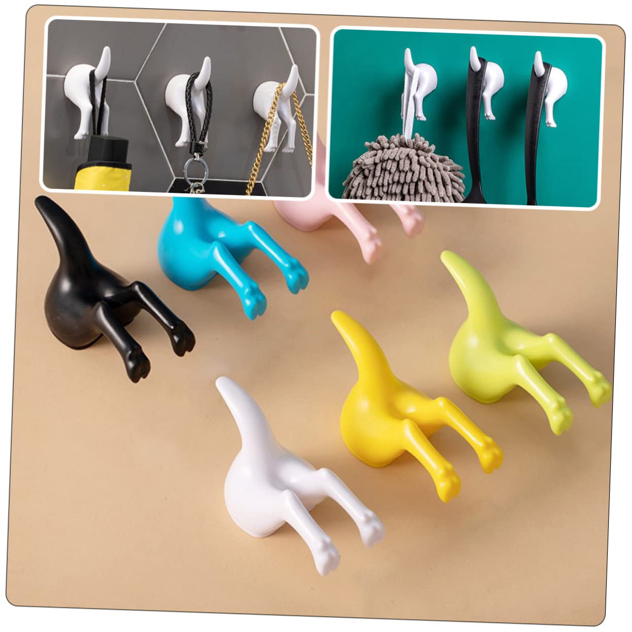 Operitacx 3 Series Gancho De Bata De Pared Manos Gancho De Toalla Baños Ganchos De Toalla De Baño Creativo Ganchos Colgantes De Pared Gancho Decorativo Gancho Colgante Abs 5 Piezas*3