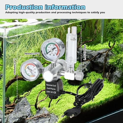 Régulateur CO2 pour aquarium évite les variations de pH interface W21.8