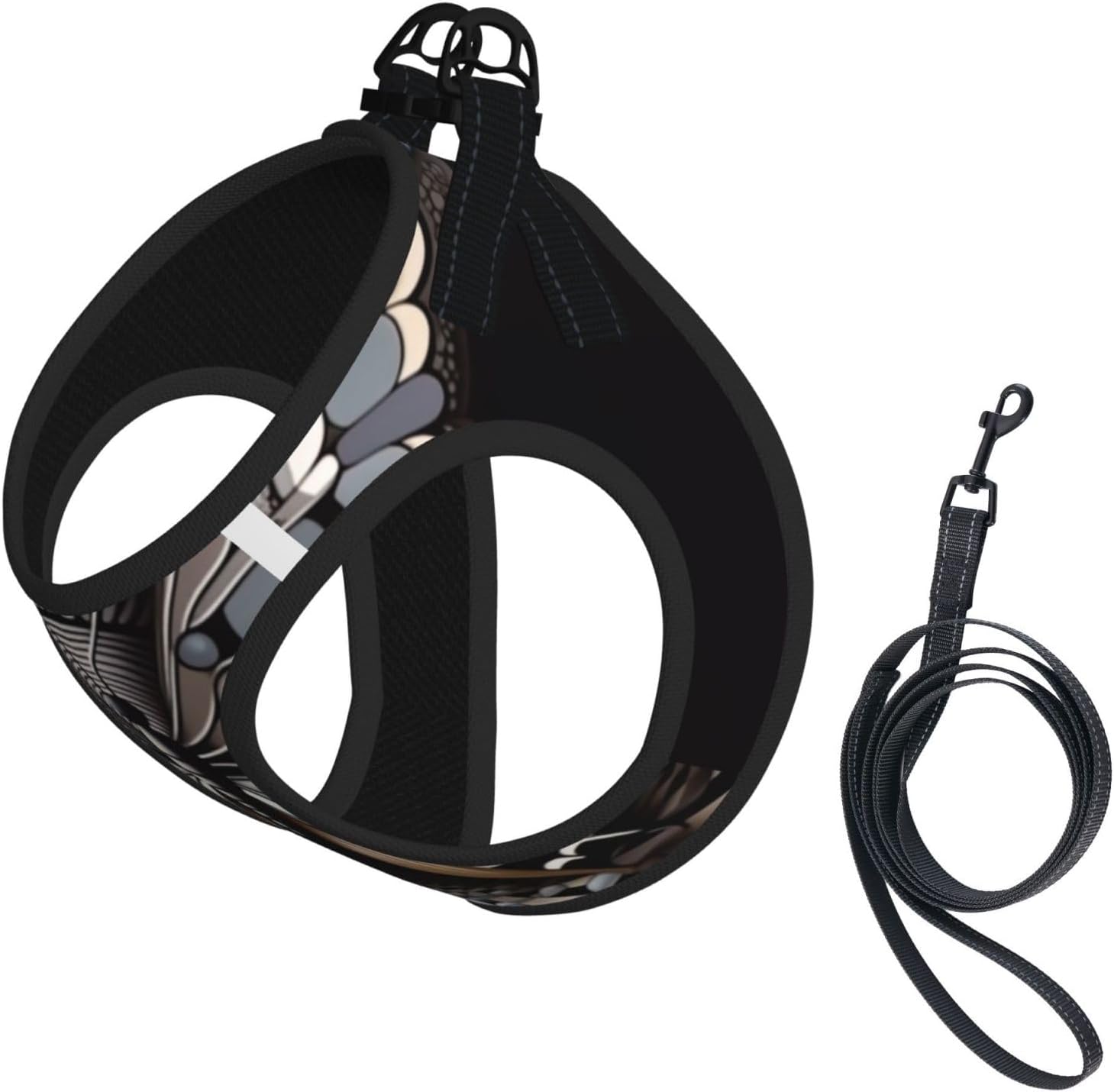Fantasy Realism Pet Vest Small Size Dog Harness and Leash Set for Training, Reflective & Adjustable with Accessories Large