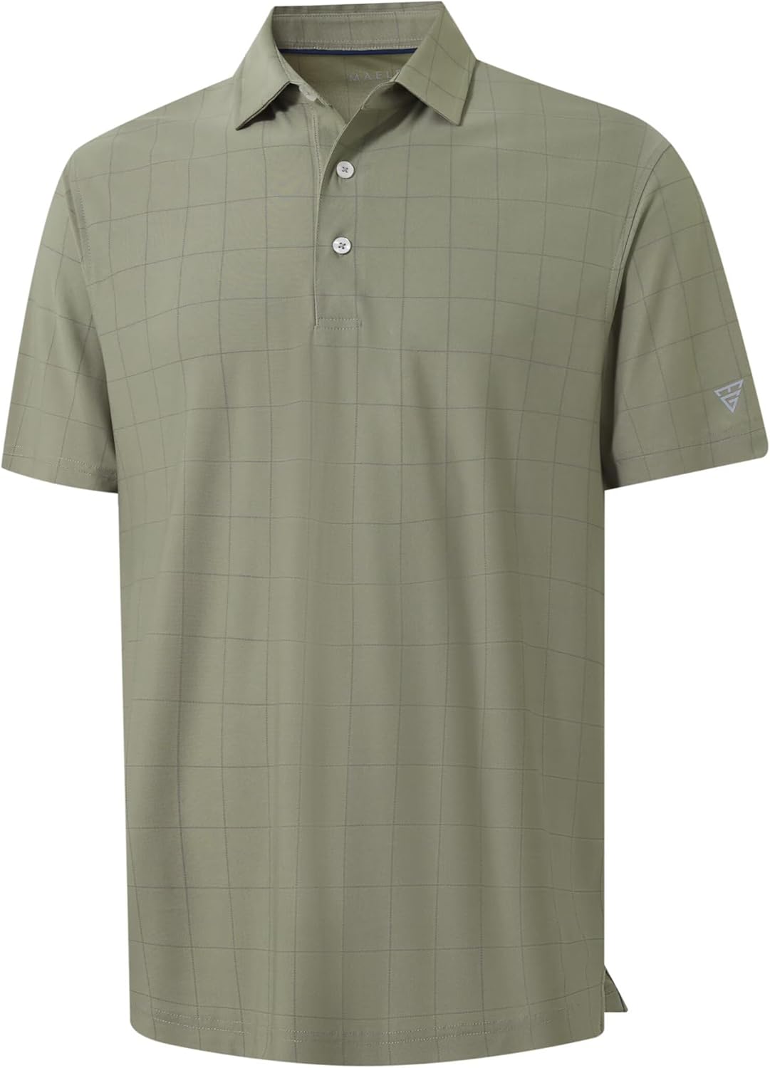 M MAELREG Men's Golf Shirts Short Sleeve Lightweight Performance Moisture Wicking Dry Fit Casual UPF 30+ Polo Shirts for Men