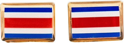 Costa Rica Flag Cufflinks