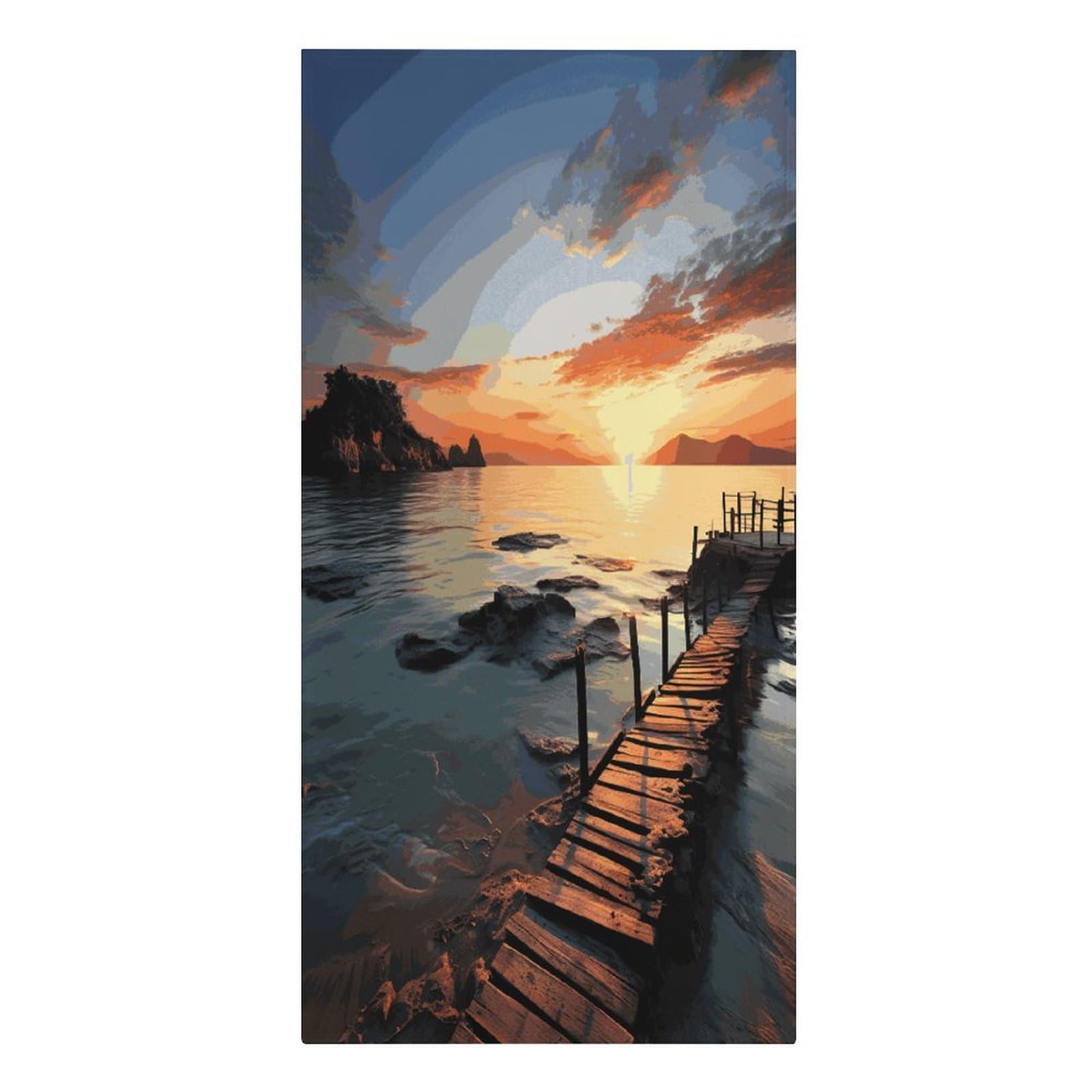 Adfgyerh Women's Style Seascape Sunset Ocean Beach Microfiber Sand Free Towels Large Quick-Dry. Beach Towel For Swimming Pool Camping Beach .Beach Accessories， They Are Essential Accessories For Adults, And Men, Vaca
