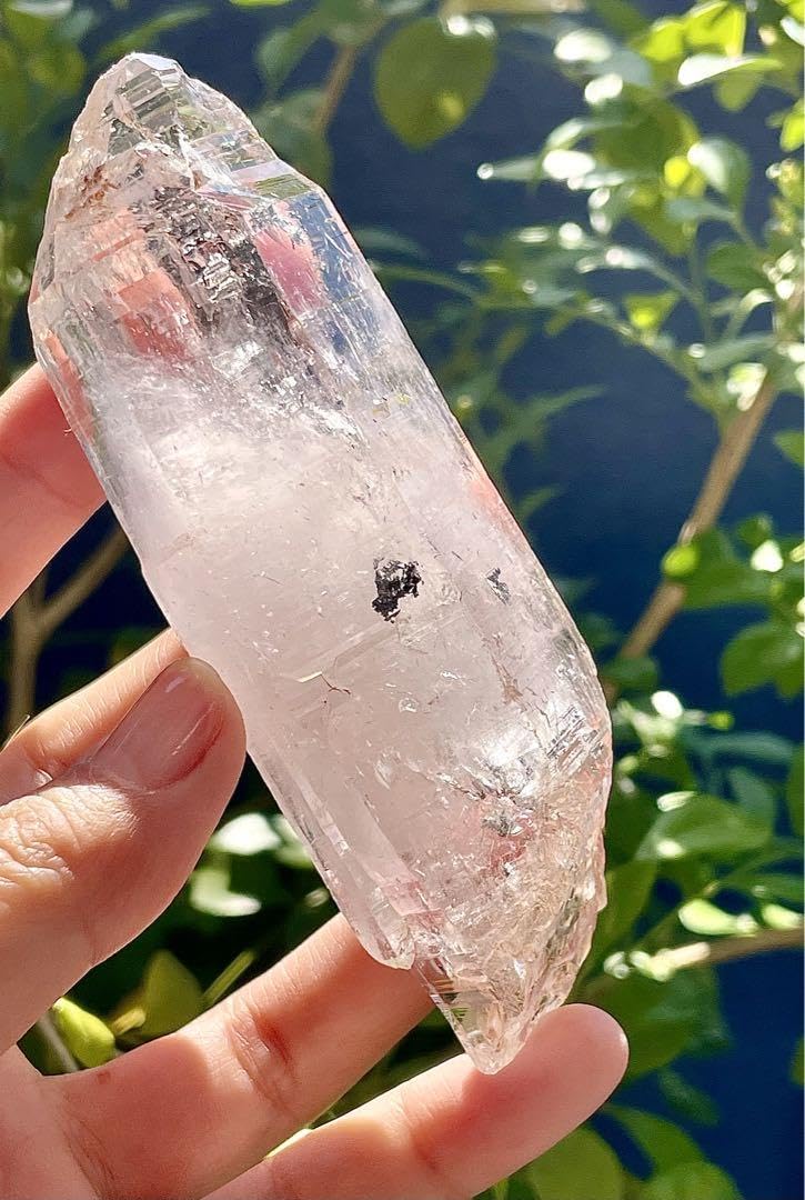 Amazon.co.jp: BIG 超透明 薄いピンク エレスチャルクォーツ