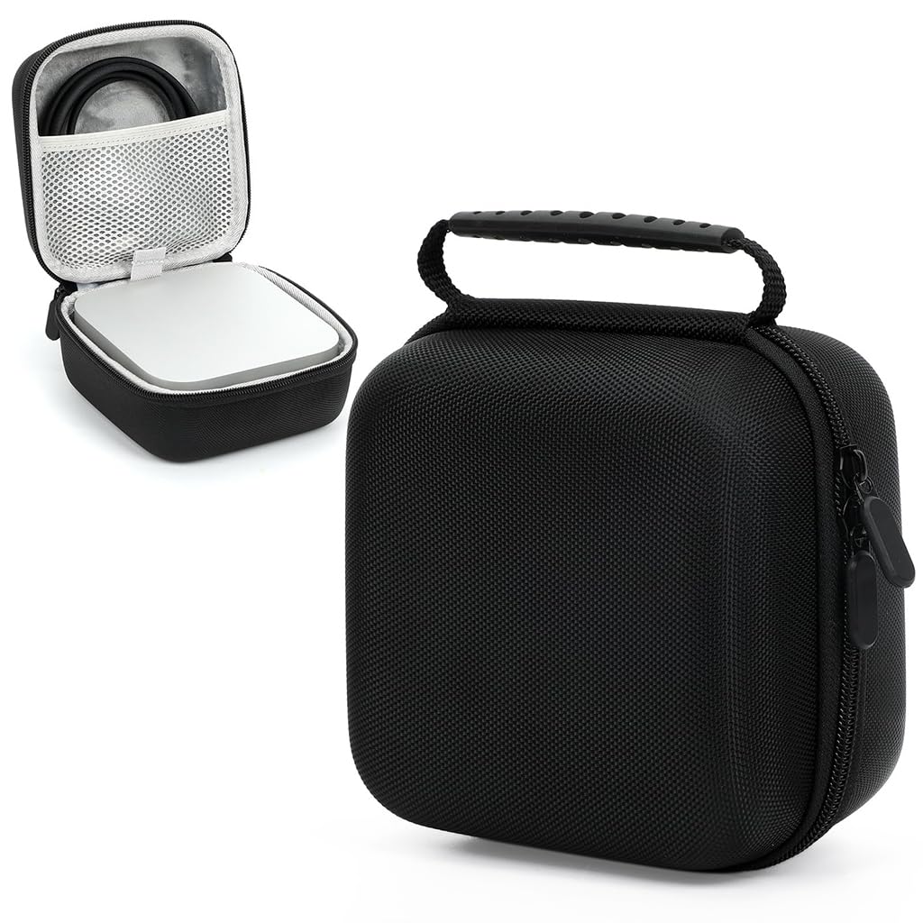 ZORBES® Compatible with Mac mini M4, Carring Case Bag Travel Storage Case for Mini M4 Desktop Computer, EVA Hard Shell Waterproof Carrying Case with Handle, 16x16x9.5cm, Black-image-37