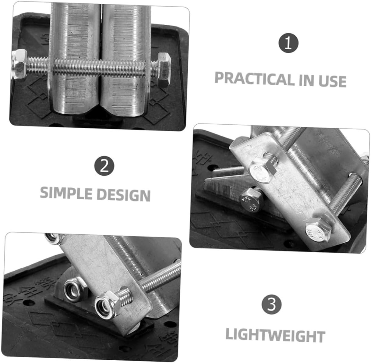 Uonlytech 6pcs Ladder Foot Pads Cushion for Enhanced Stability Suitable for Ladders Easy Replacement Foot Mat for Safer Usage