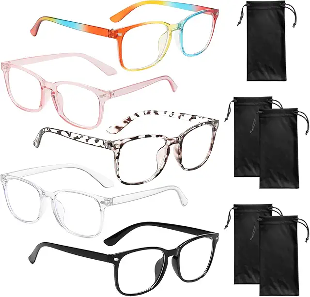 5 Gafas de Lectura y Computadora con Fundas - Reembolso de Óculos e Lentes