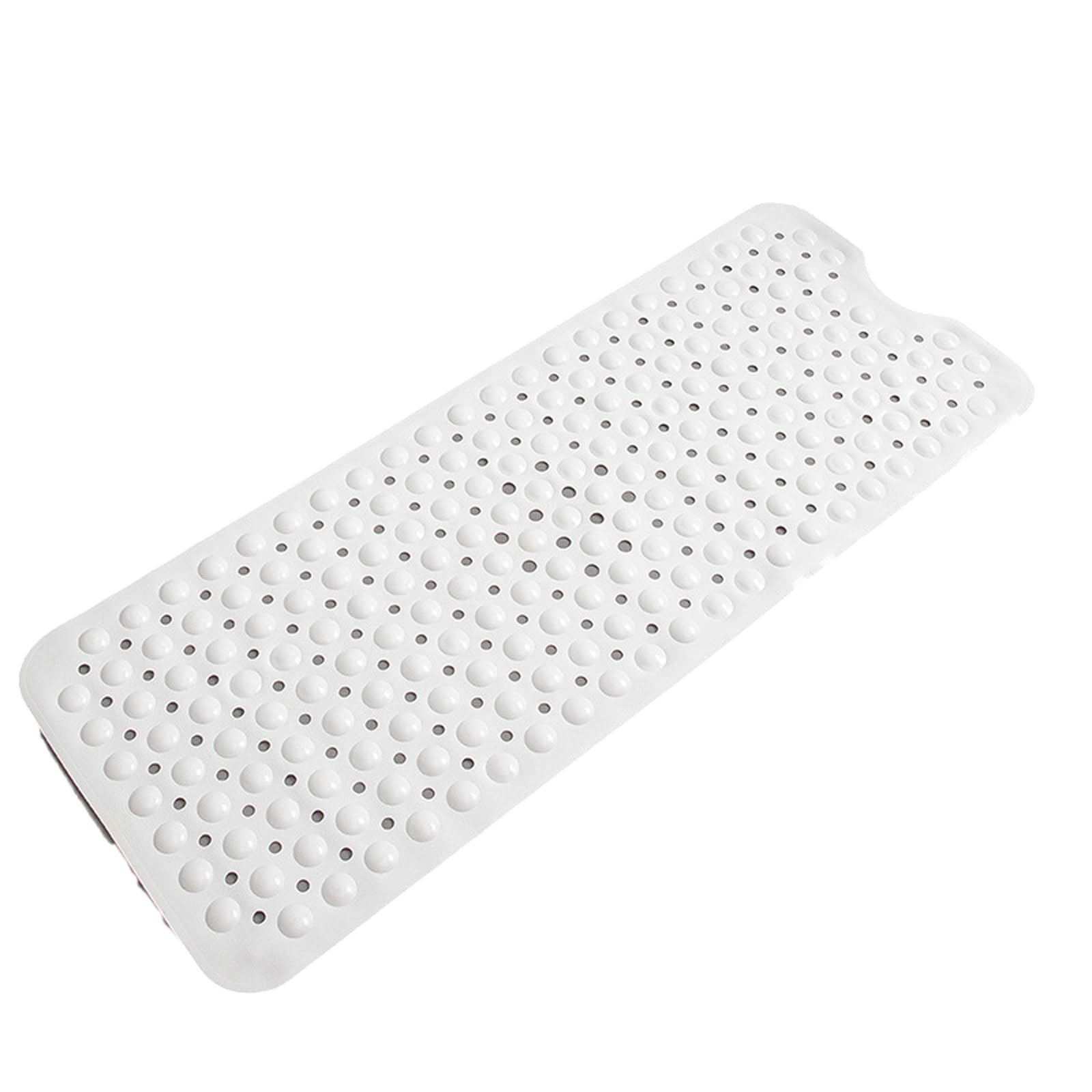 Alfombrilla de Ducha, Alfombra De Baño Antideslizante Confort, Extra Larga(White)