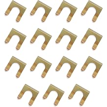 Brake Line Clips, 15PCS Metal U-Shaped Retainer, Brake Hose Bracket & Parking Cable Clip Replacement, Universal Metal Hose Lock for Car Truck SUV Motorcycle