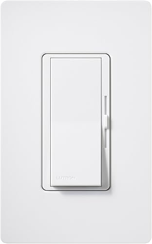 Vista 15 de Lutron DVSCELV-300P-BI Diva - Regulador electrónico de bajo voltaje de 300 vatios de un solo polo, galleta