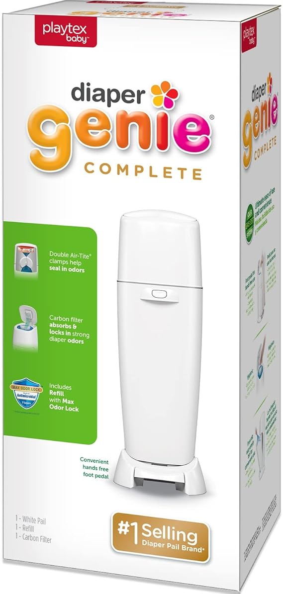 Playtex Diaper Genie Complete Assembled Diaper Pail with Odor Lock