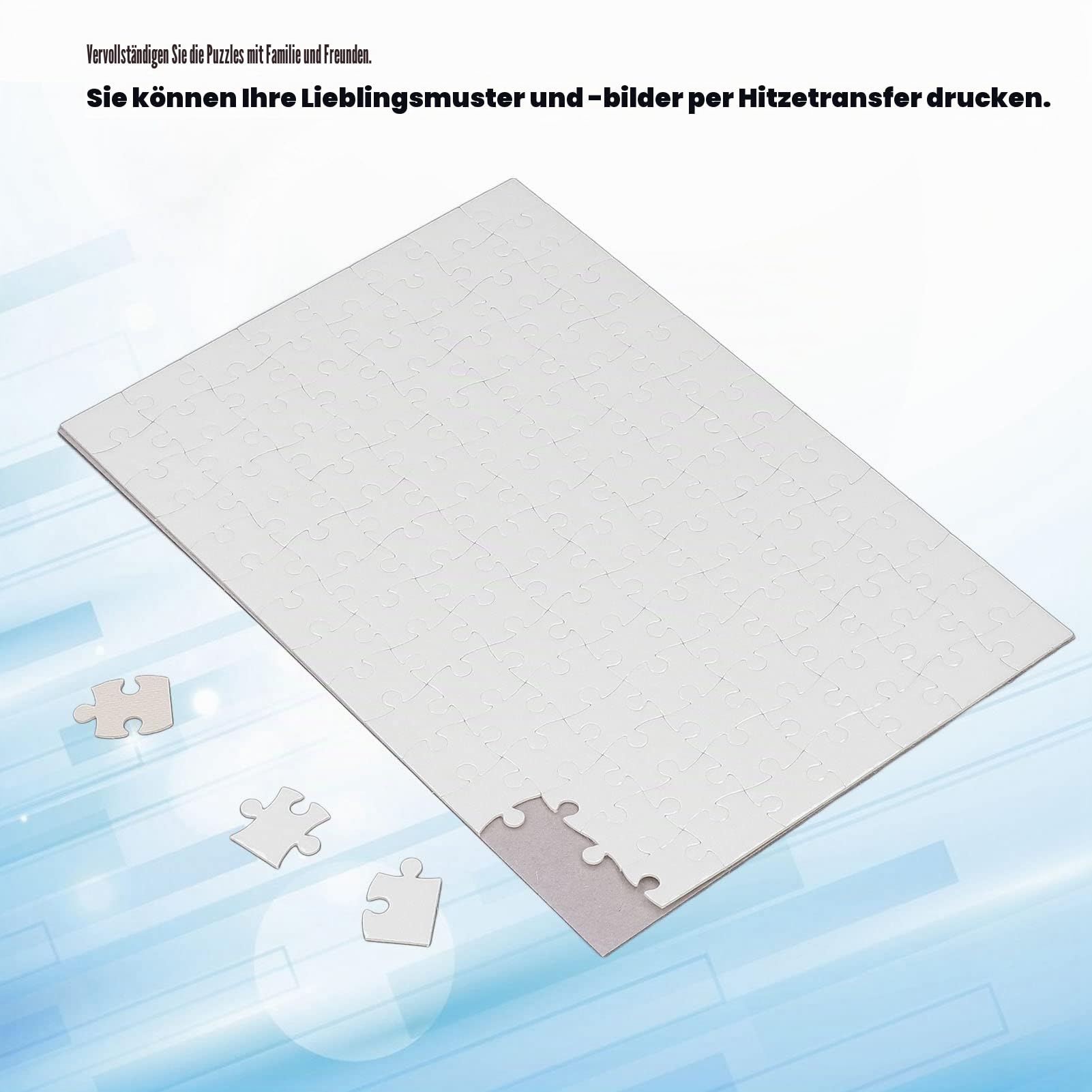 10 Sätze A4 20 Cm X 29 Cm 120 Stück Blanko-Puzzle, Sublimationsübertragung, Wärmeübertragung, Druck, Farbsublimation, Blanko-Puzzle, DIY