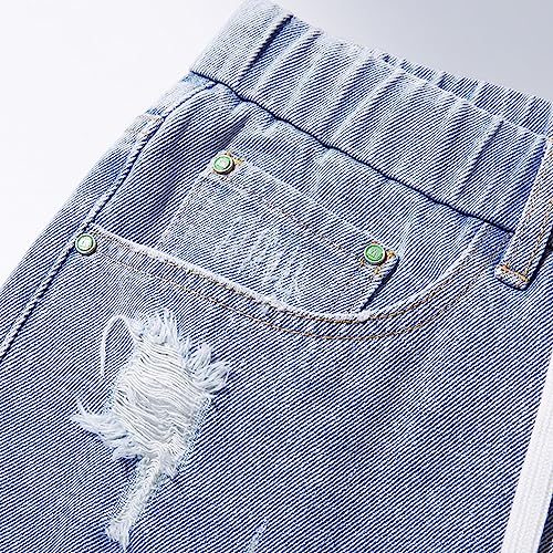 JEsilunmaMY Shorts de mezclilla rasgados para hombre miniatura 6