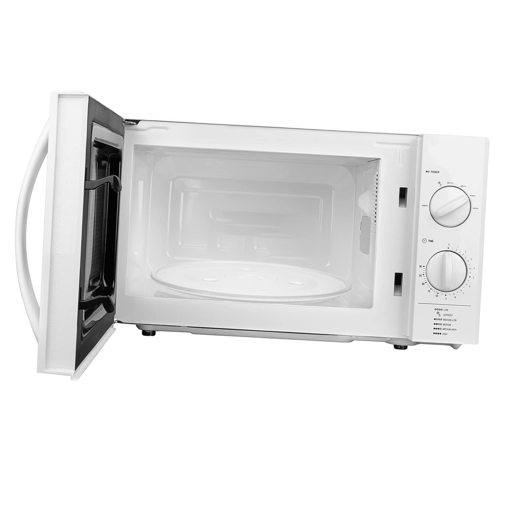 Plato Giratorio de Vidrio para Microondas, Bandeja de Cristal Engrosado, Apto para Alimentos, Resistente y Fácil de Usar