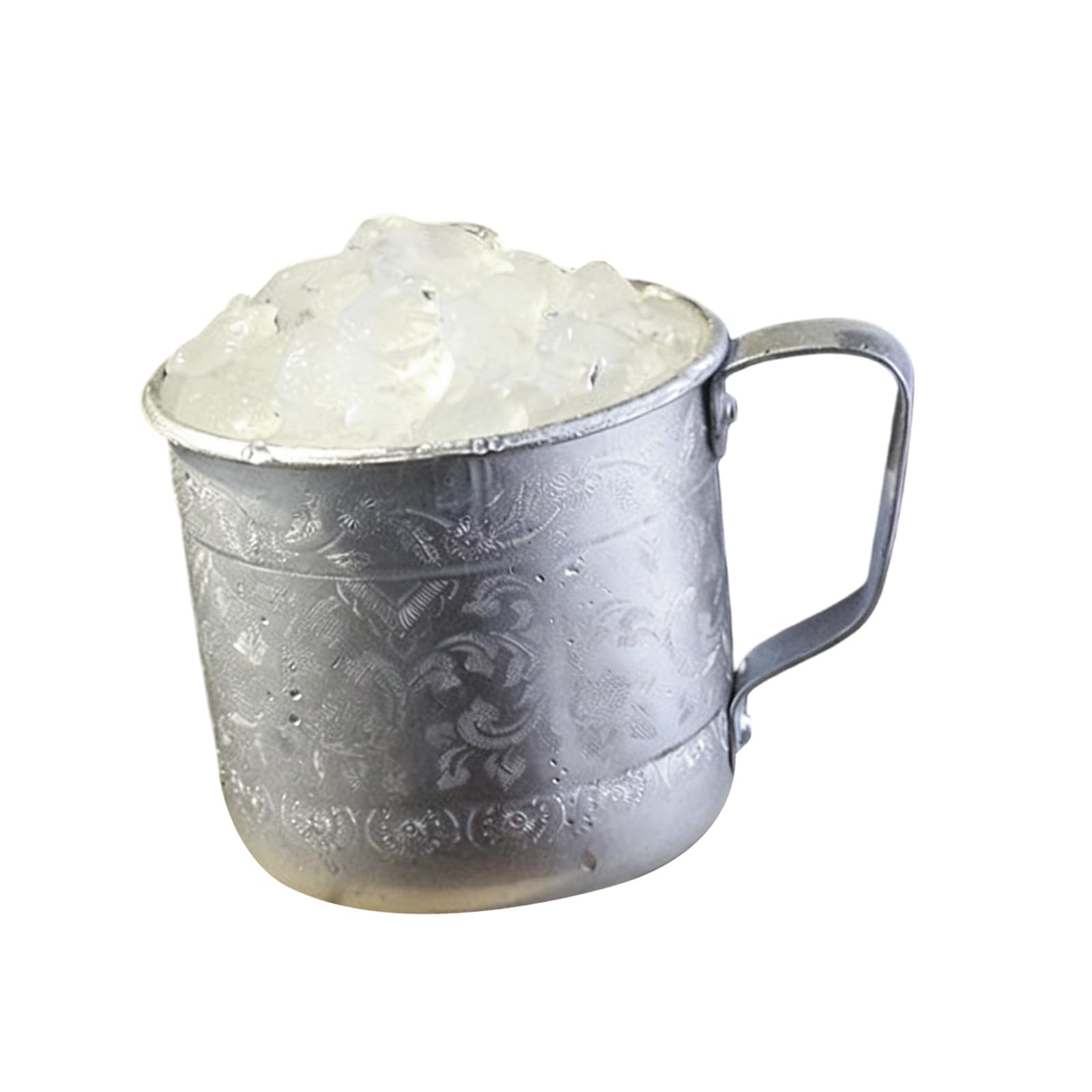 Xinsheinelry Unique Hand Engraved Moscow Design Tin Cup Handcrafted Metal Perfect for Cocktails and Collectors Portable Drink