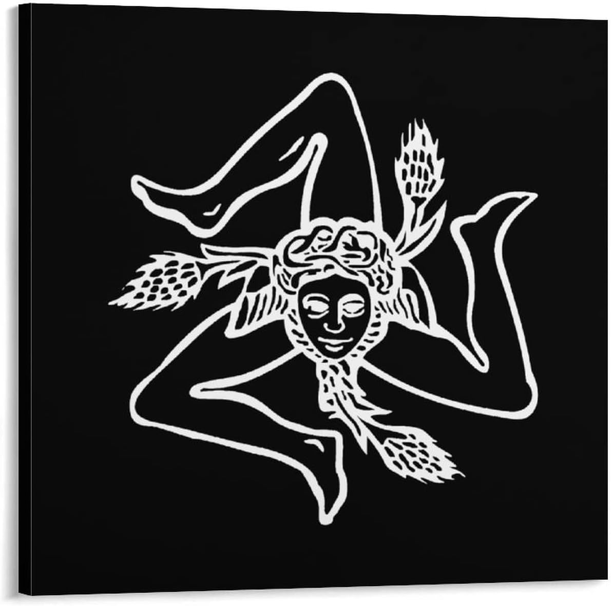 Amazon.co.jp アートパネル トリナクリア シチリアの象徴 アニメ アートフレーム ポスター フレーム装飾画 キャンバス絵画