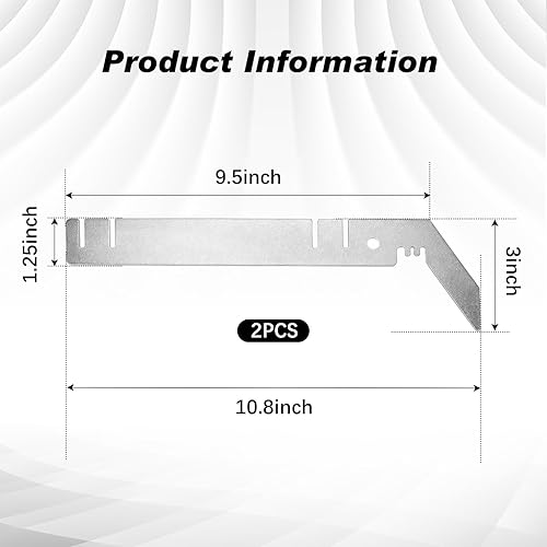 Vista 23 de Dunzy 8 piezas de 3 pulgadas doble barra transversal suspensión de cenefa de boda para telón de fondo, tubo y cortina kit de soporte de telón