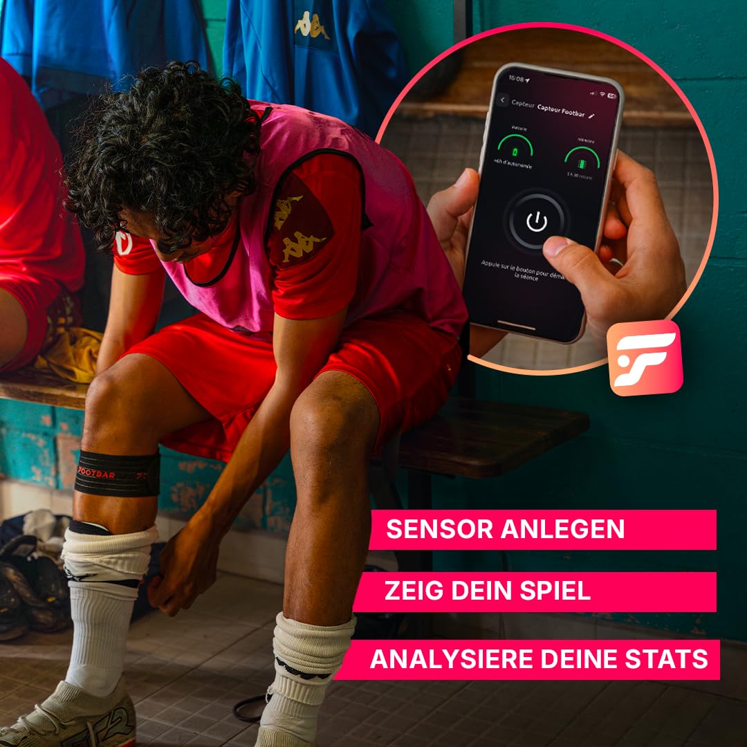 Footbar Meteor Aktivitätstracker für Fußball, Tracking und Bewertung der Fußballleistung und des Spielstils für iOS Android