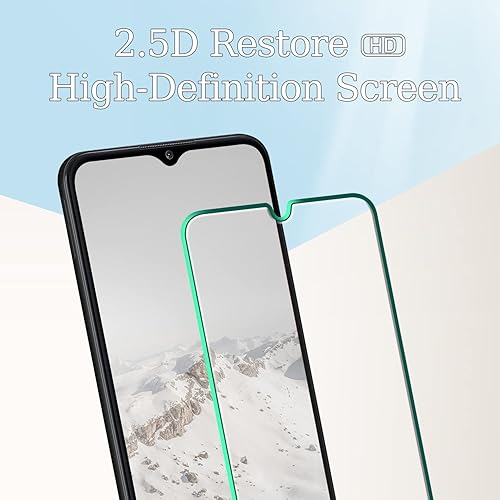 Miniatura 3 de Kesuwe Paquete de 3 protectores de pantalla para Samsung Galaxy A32 5G, vidrio templado, dureza 9H, antiarañazos, ultra resistente, sin burbujas,