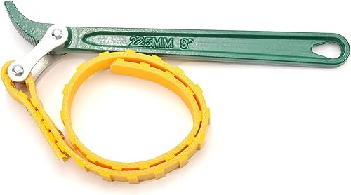 Utoolmart Llave de correa de cinturón de 20 pulgadas, llave de abridor de correa de filtro de aceite ajustable antideslizante multiusos para