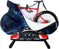 Vista 3 de VELOSOCK - Funda completa para bicicleta (rayo/carretera) – Mantiene suelos y autos libres de suciedad, se adapta al 99% de las bicicletas