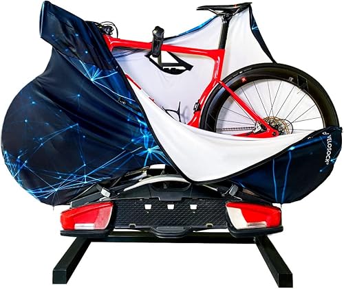 Miniatura 3 de VELOSOCK - Funda completa para bicicleta (rayocarretera)  Mantiene suelos y autos libres de suciedad, se adapta al 99% de las bicicletas de