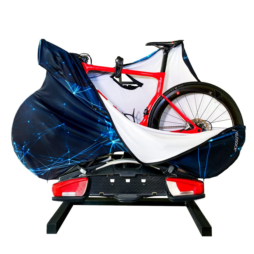 VELOSOCK Complete Bike Cover (RAY/Road) – Keeps Floors Cars Dirt-Free, Fits 99% of Road Bikes for Indoor Storage Transport VELOSOCK Complete Bike Cover (RAY/Road) – Keeps Floors Cars Dirt-Free, Fits 99% of Road Bikes for Indoor Storage Transport