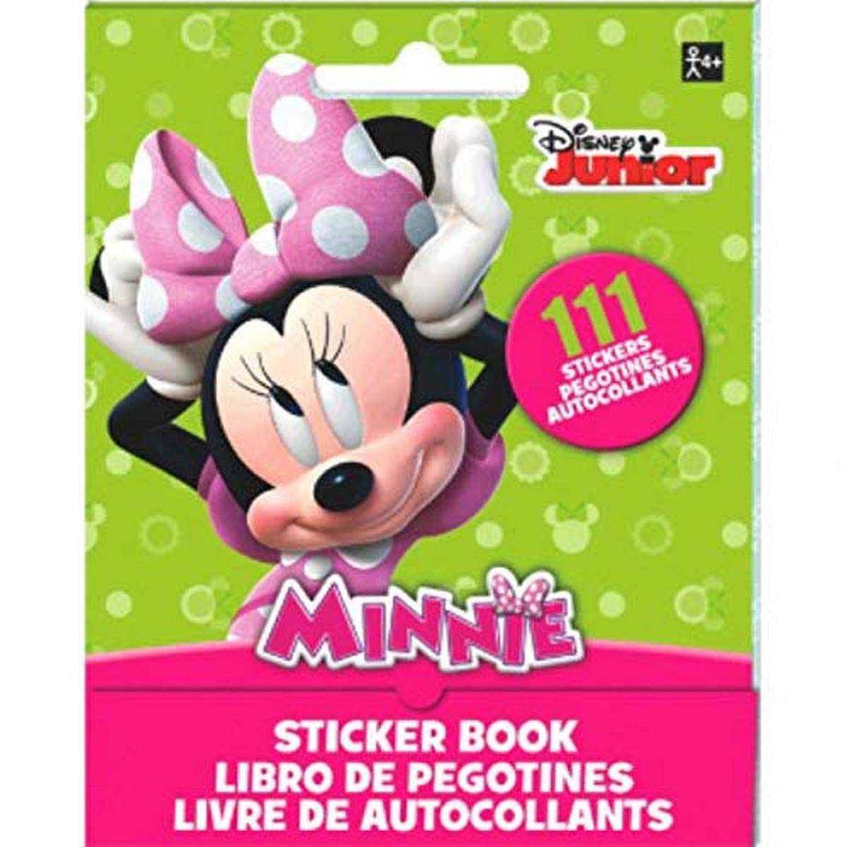 amscan150238 Disney Minnie Mouse Sticker Booklet | Party Favor | 1 piece Multi Color, 5" x 4"