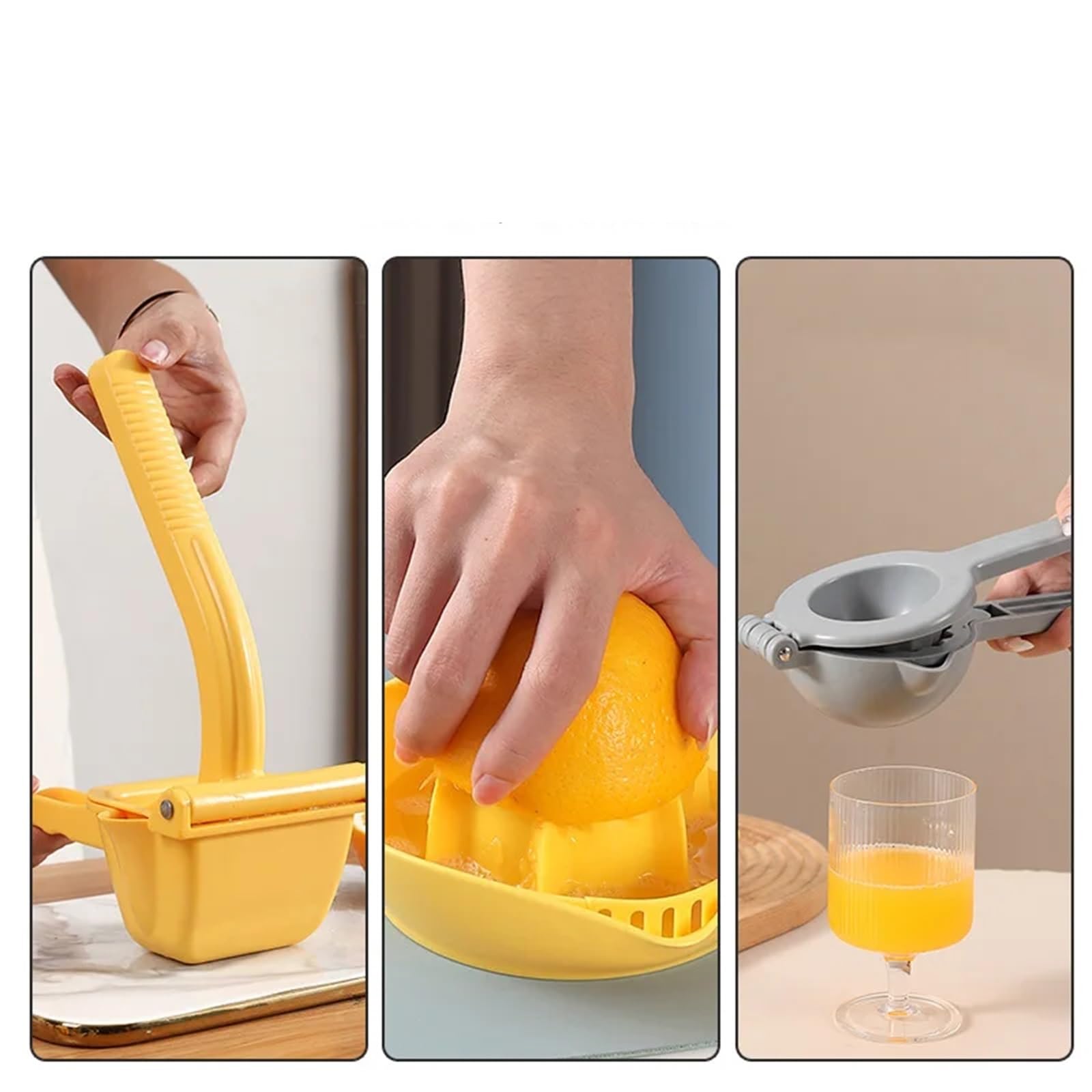 Un set di spremiagrumi manuale in acciaio inossidabile frutta arancia limone spremitura accessori da cucina