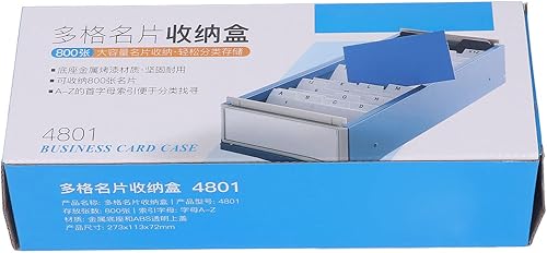 Miniatura 9 de TOPINCN Soporte para tarjetas de visita para escritorio, organizador de tarjetas de visita, soporte para 800 tarjetas, organizador de archivos de